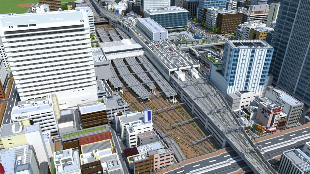 マイクラ 鉄道駅