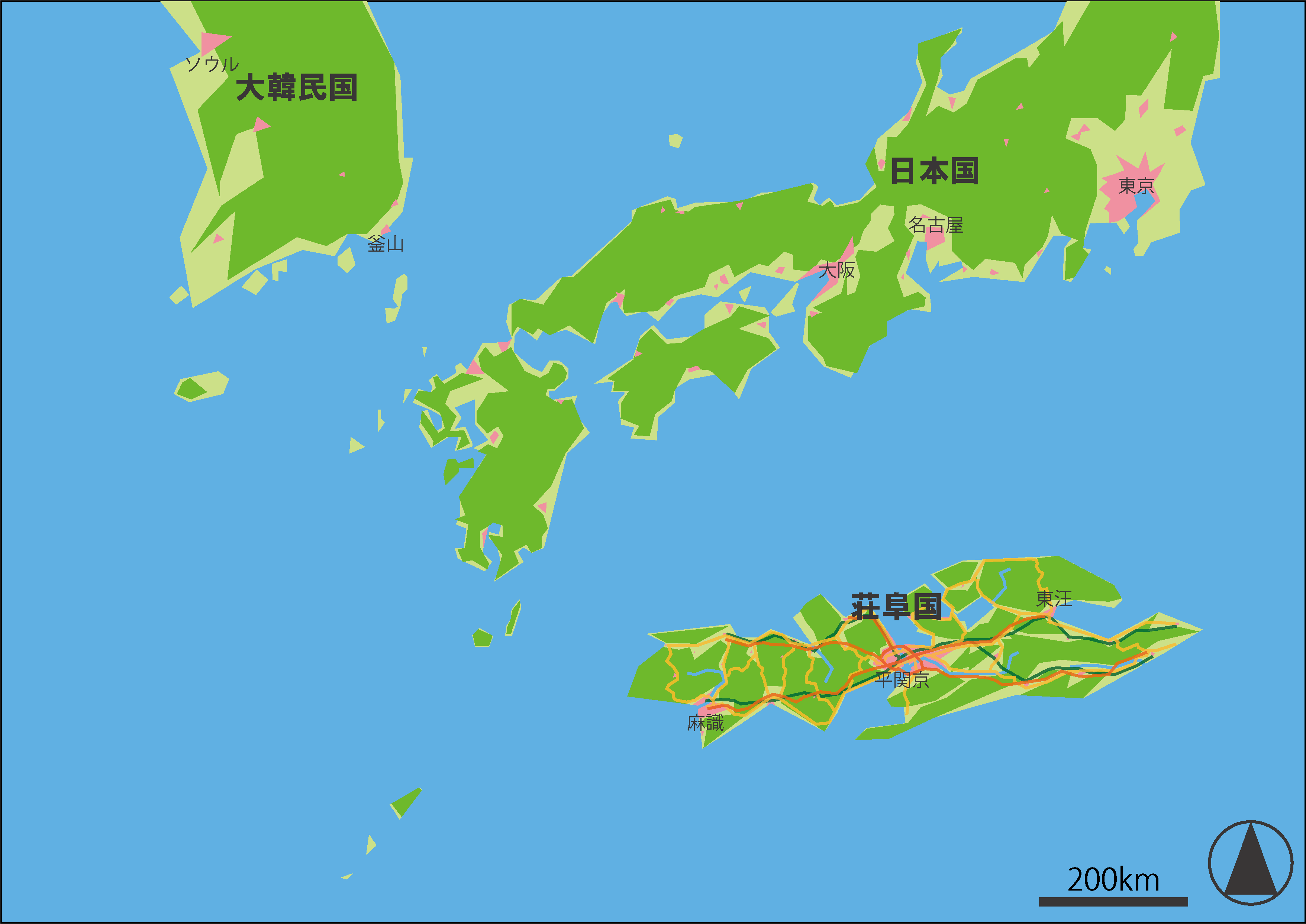 日本 架空 地図