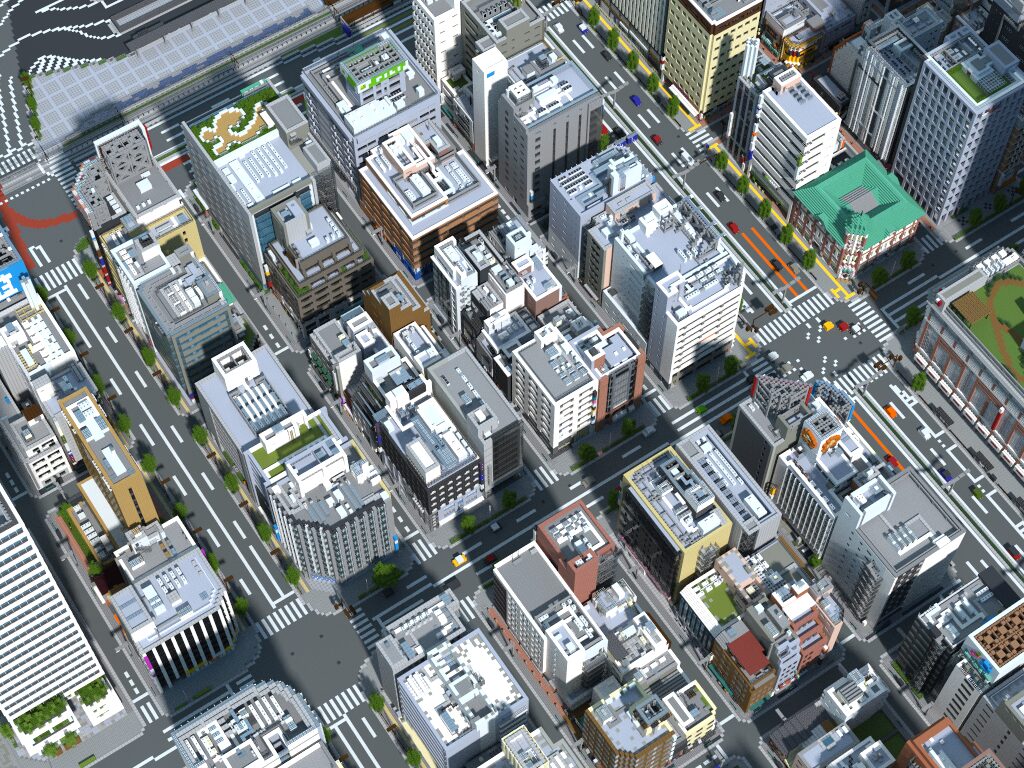 マインクラフトでつくられた空想都市・永松市