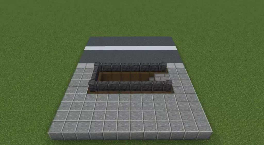 マイクラでつくった地下鉄出入口