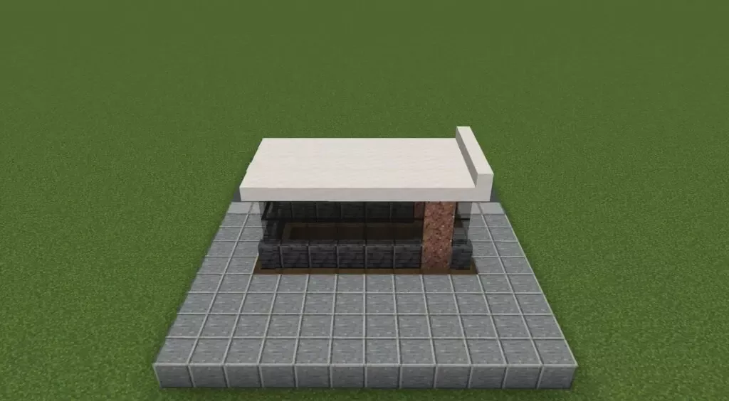 マイクラでつくった地下鉄出入口