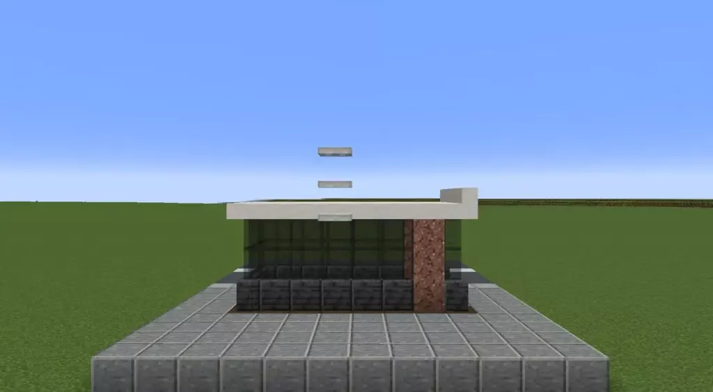 マイクラでつくった地下鉄出入口