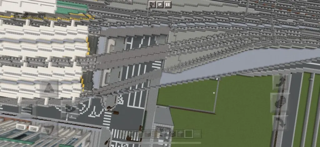マイクラ　駅　新幹線　線路