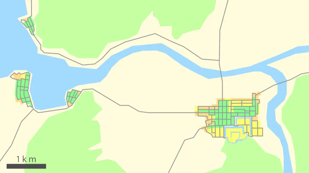 城下町 空想 架空 地図