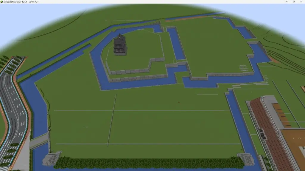 マイクラ 城 濠 堀