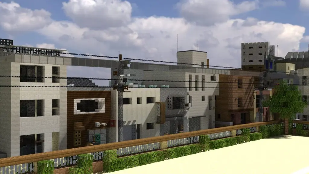 マイクラ　住宅　低層　店舗　ビル