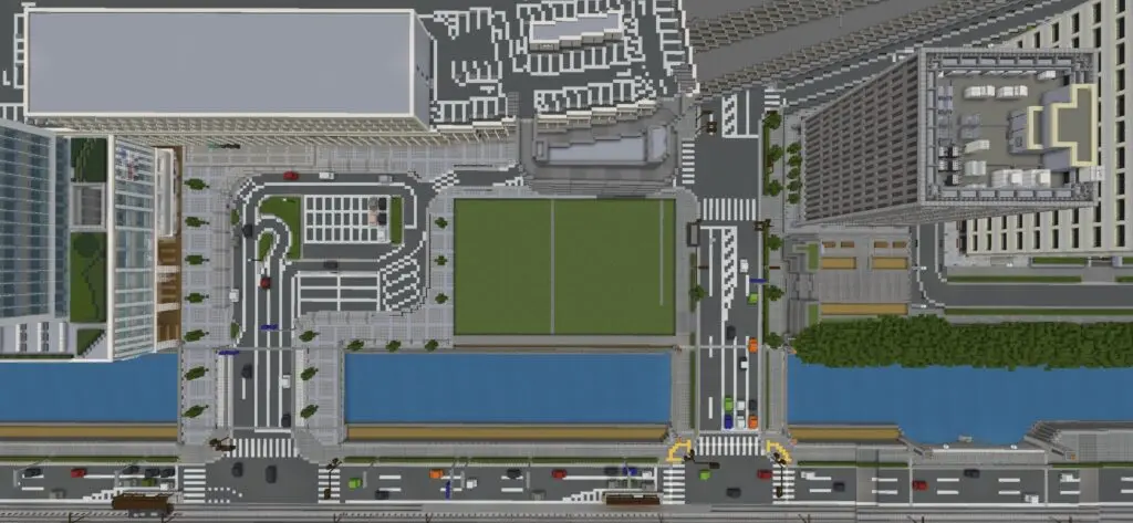 マイクラ　駅前広場