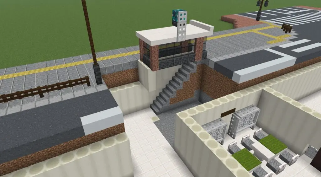 マイクラ　地下鉄　出入口