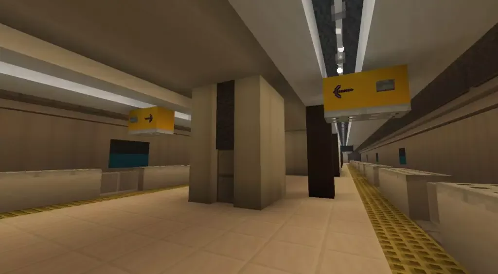 マイクラ　地下駅　ホーム