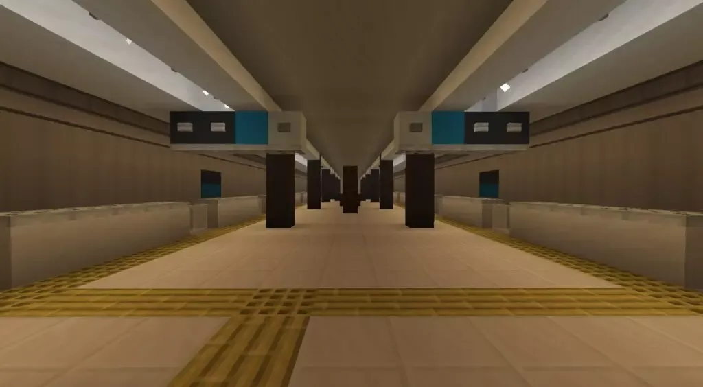 マイクラ　地下駅　ホーム
