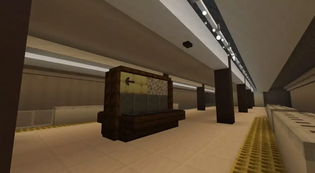 マイクラ　地下駅　ホーム