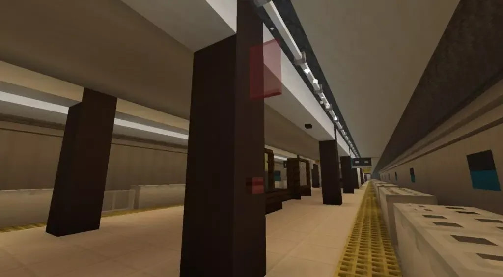 マイクラ　地下駅　ホーム