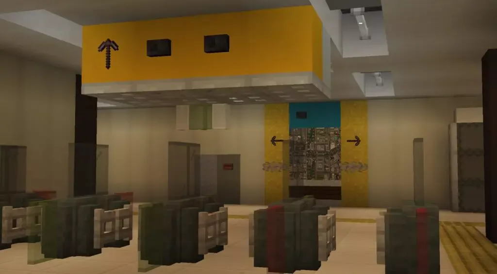 マイクラ　地下駅　改札