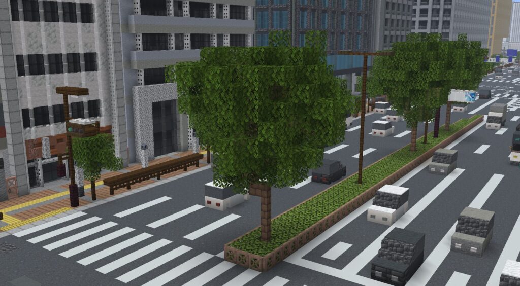 マイクラ　街路樹