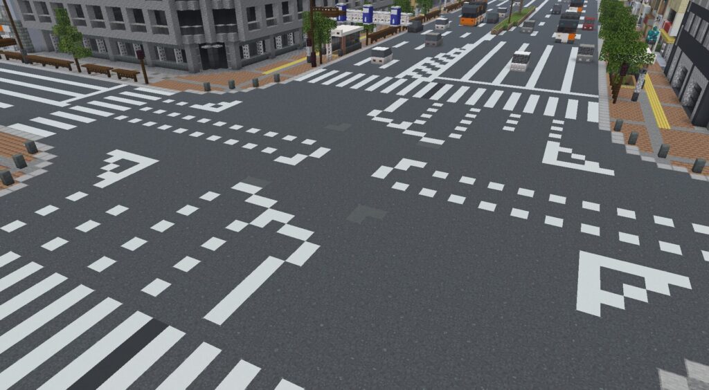 マイクラ　交差点