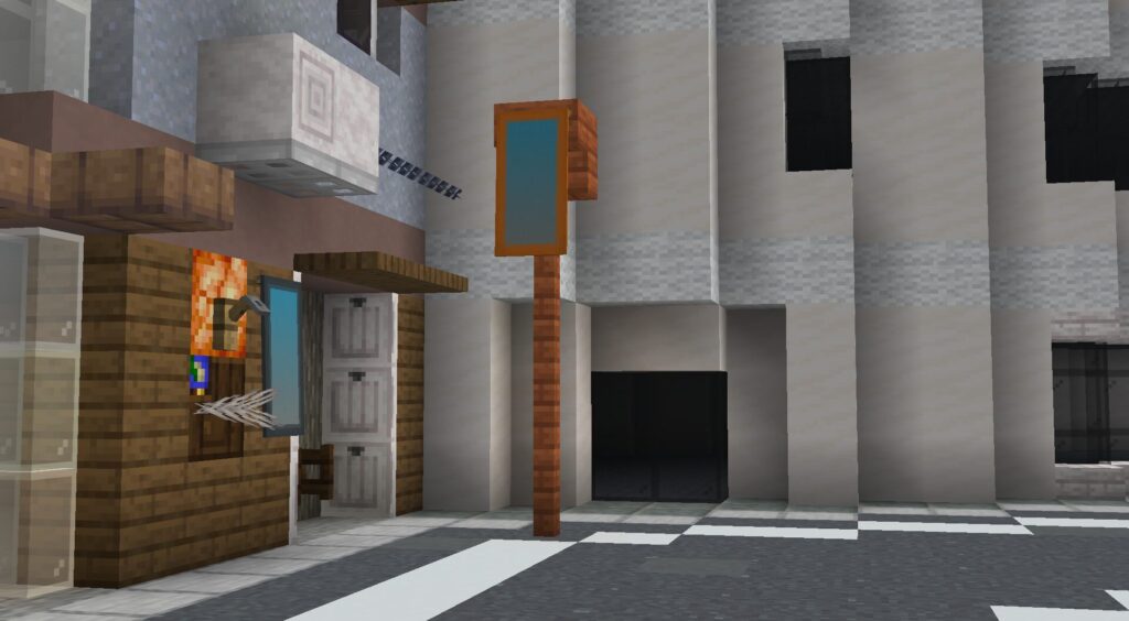 マイクラ　カーブミラー