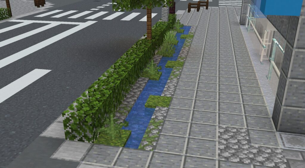 マイクラ　水路　水景施設