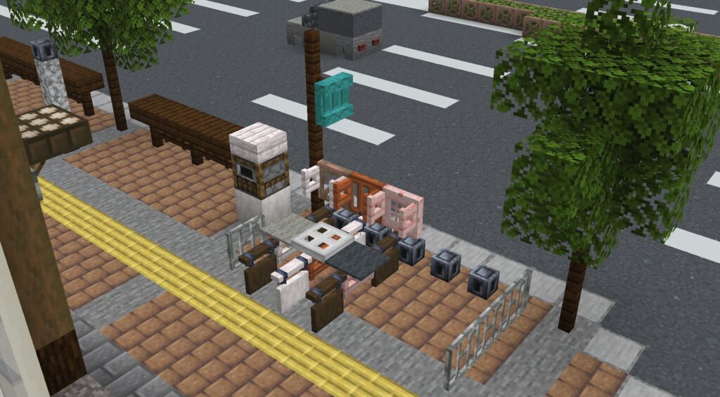 マイクラ　駐輪場　自転車