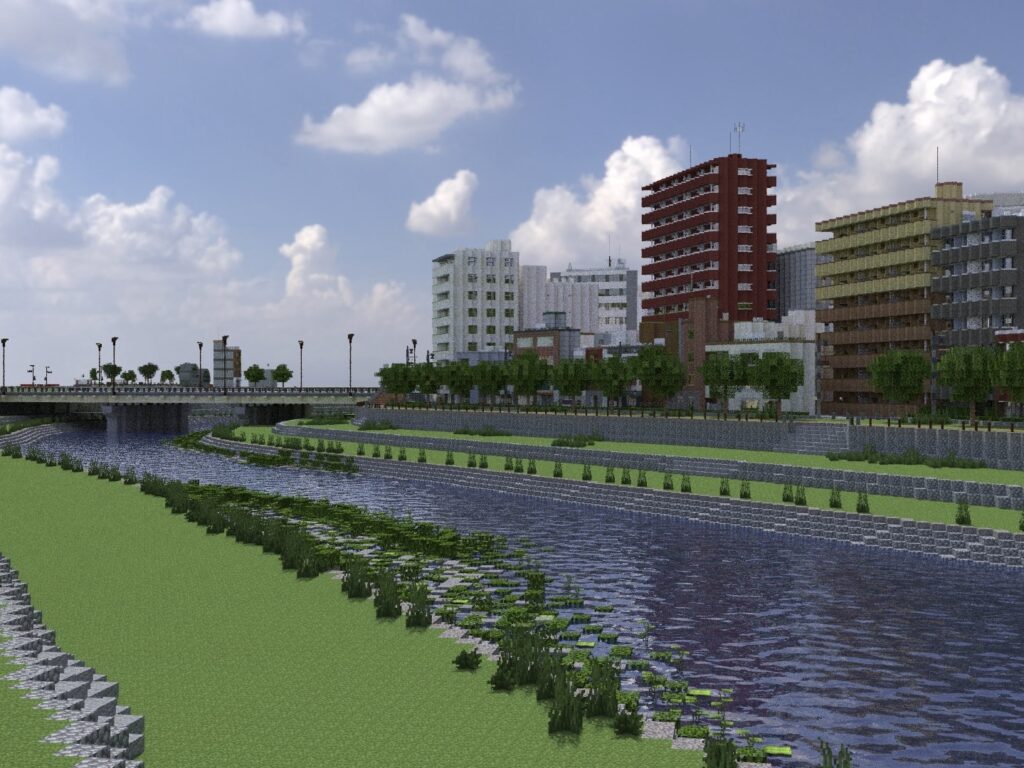 マイクラ　河原　河川敷