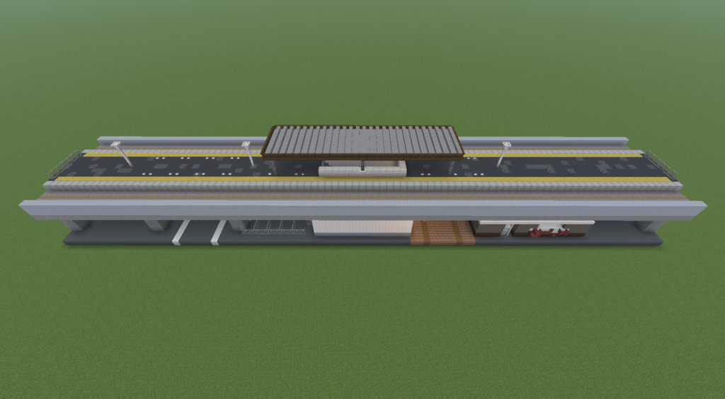マイクラ　高架駅　小規模　小さめ